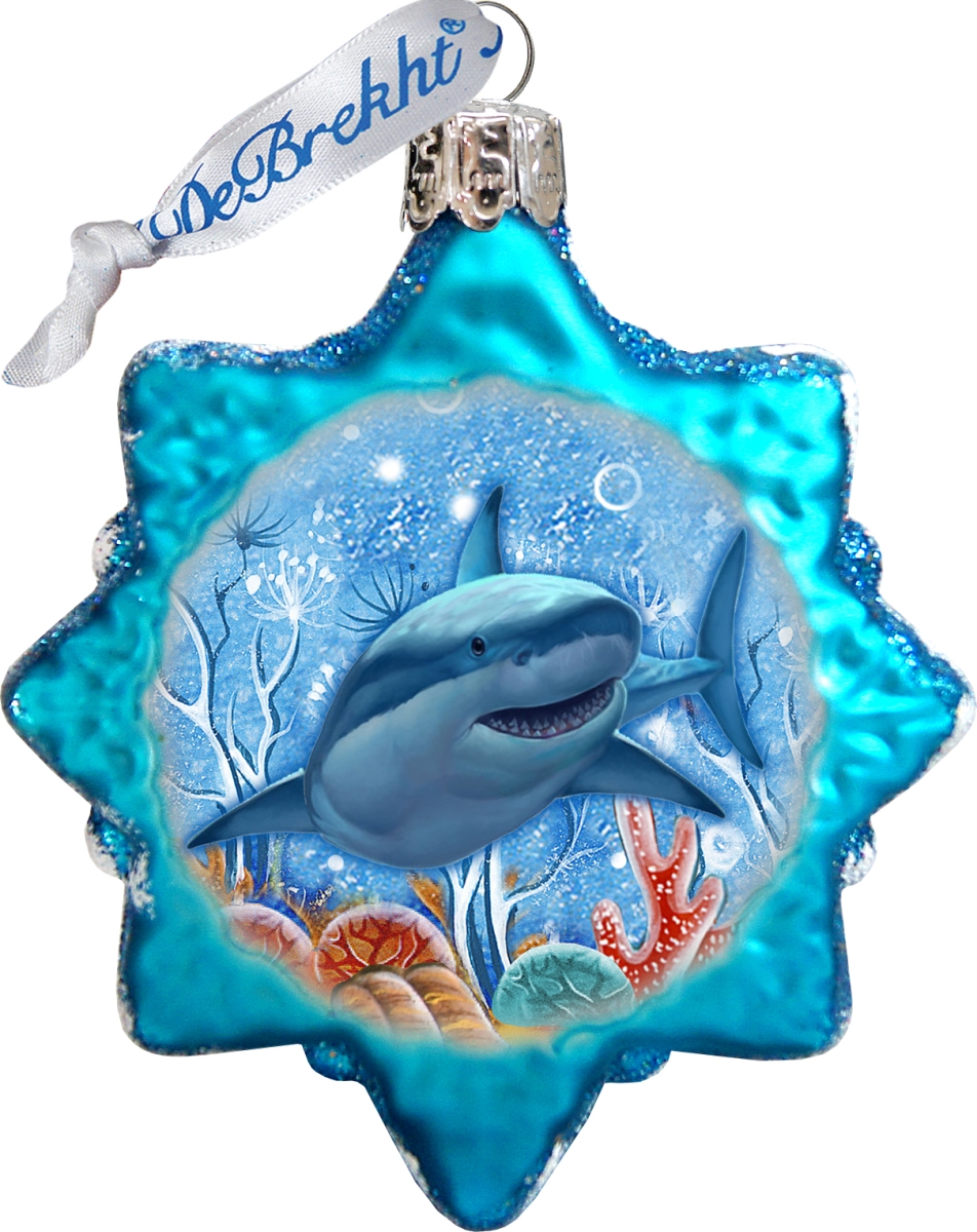 Glass Shark Ornament
