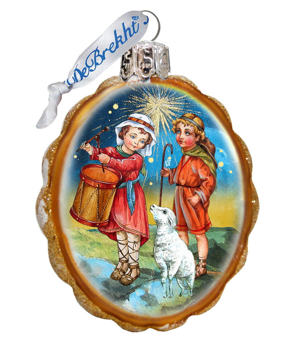 772074 Drummer & Shephard Boy Ornament
