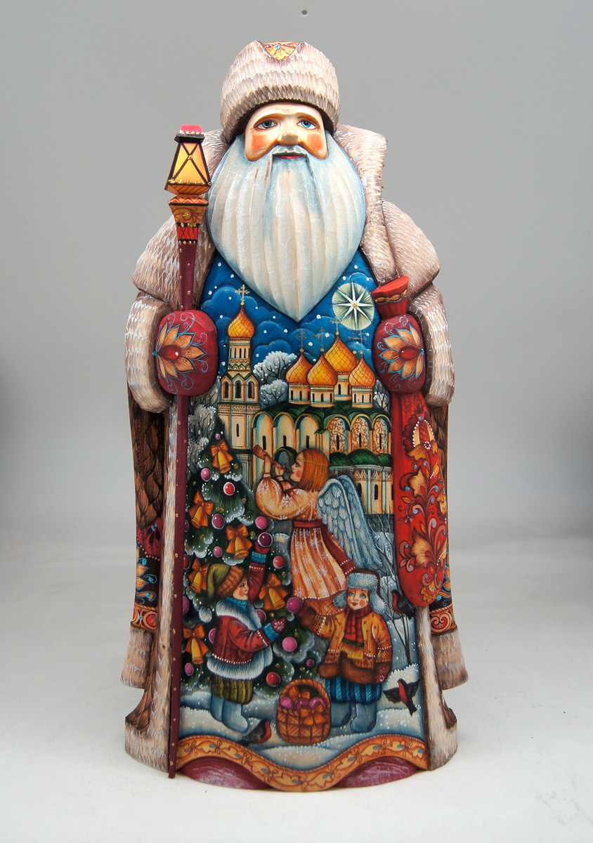 Picture of G.DeBrekht 241135 Tree Decoration Play Masterpiece Signature Wood Carved Figurine