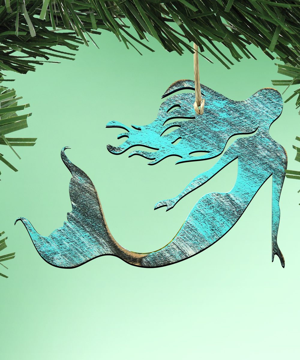 Mermaid Wooden Magnet Wall Decor