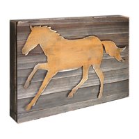 Horse Art on Board Wall Decor