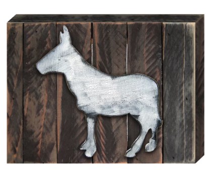 Donkey Wooden Ornament