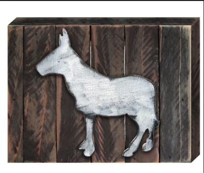Donkey Wooden Magnet Wall Decor