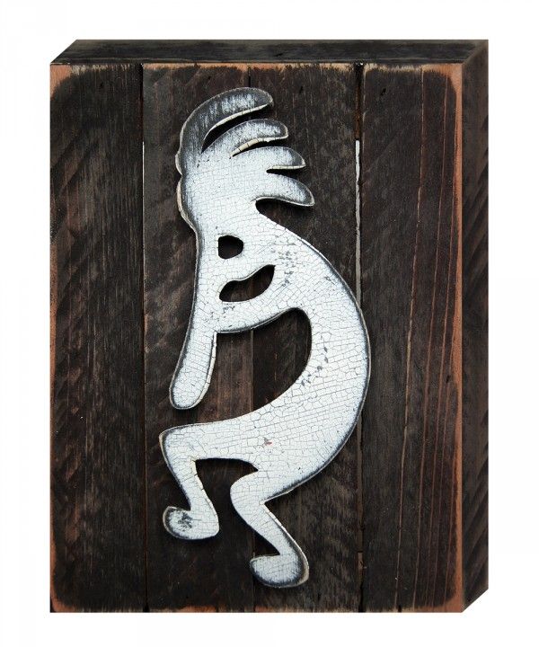 Kokopelli Art on Board Wall Decor