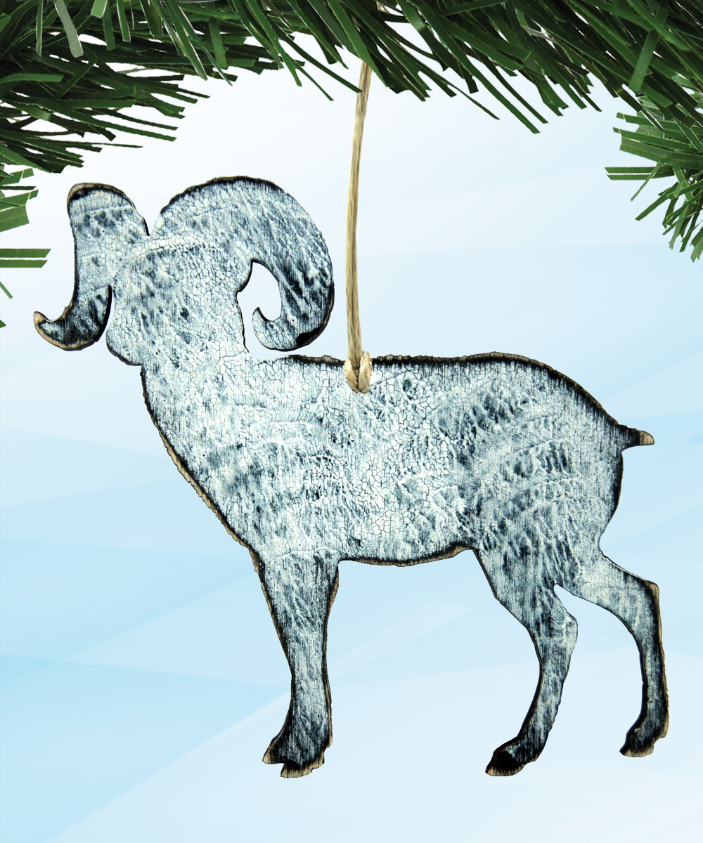 Ram Wooden Ornament