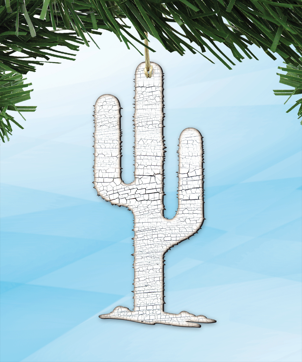 Cactus Wooden Ornament