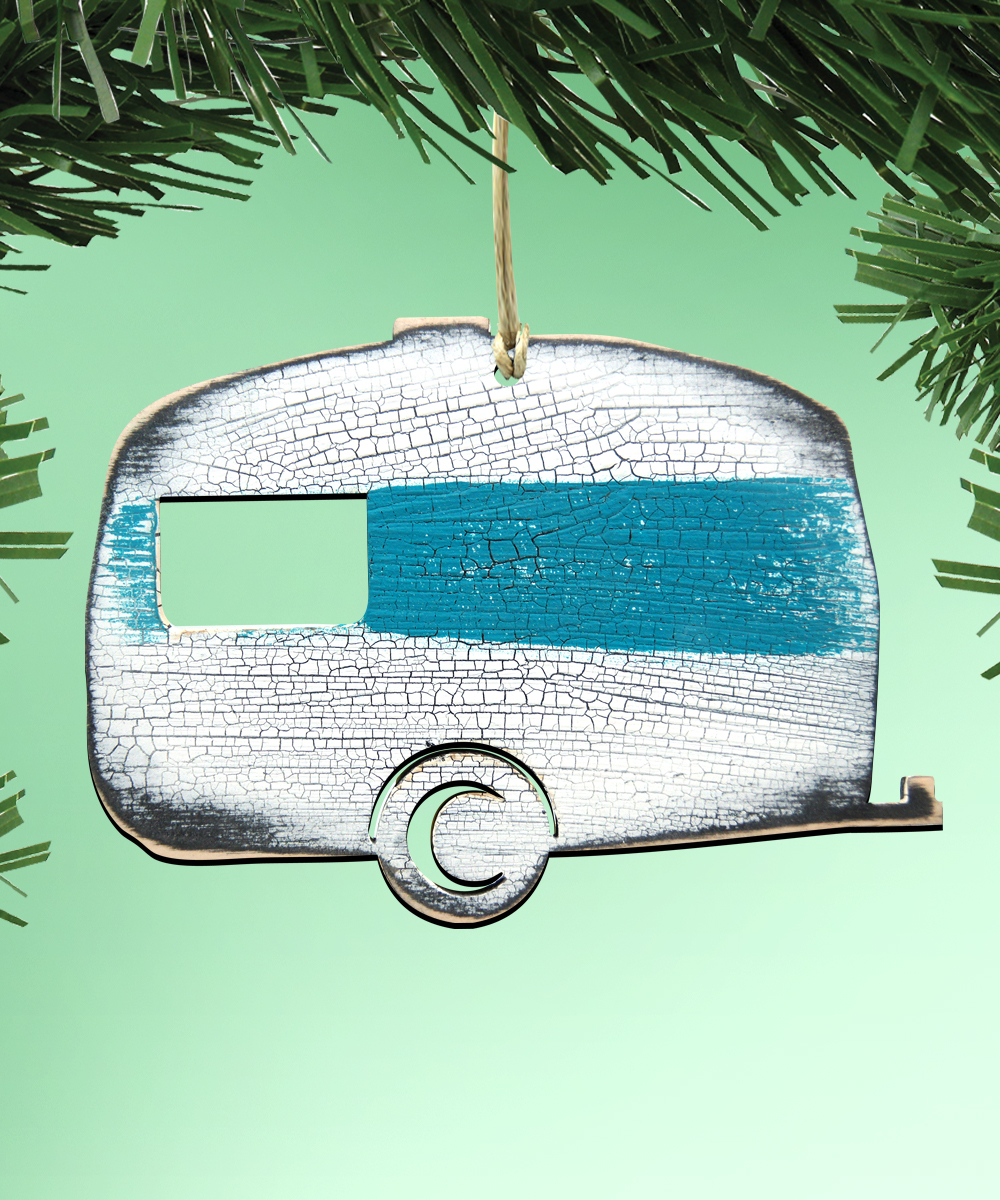 Camper Wooden Ornament