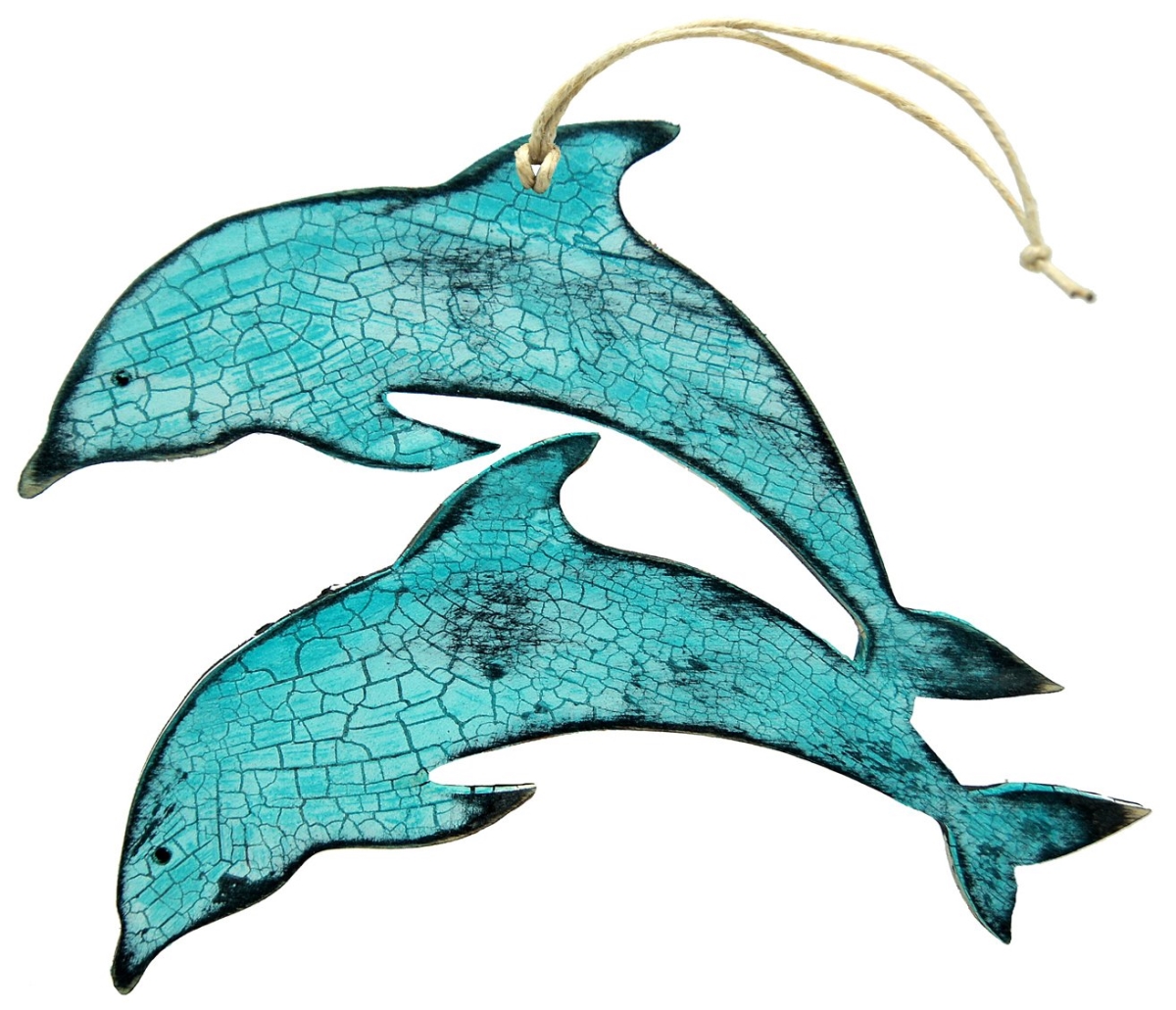 Dolphin Wooden Ornament