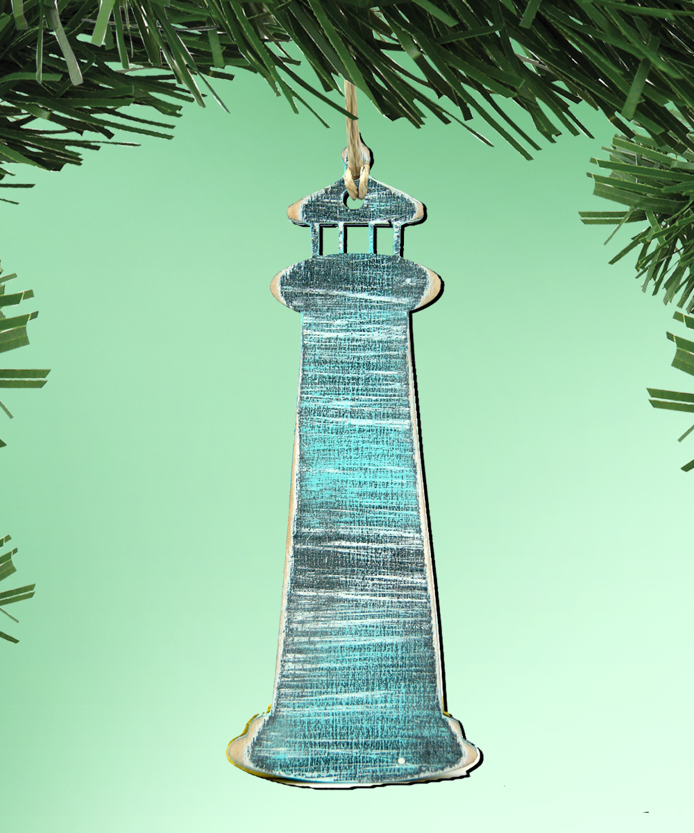 Light House Wooden Ornament