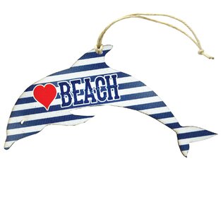 Dolphin Wooden Ornament