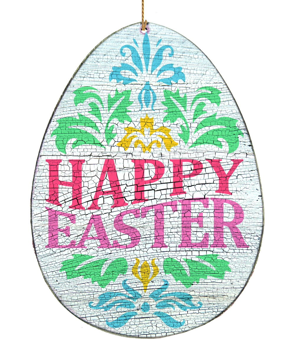 99714-M Happy Easter Egg Wooden Magnet