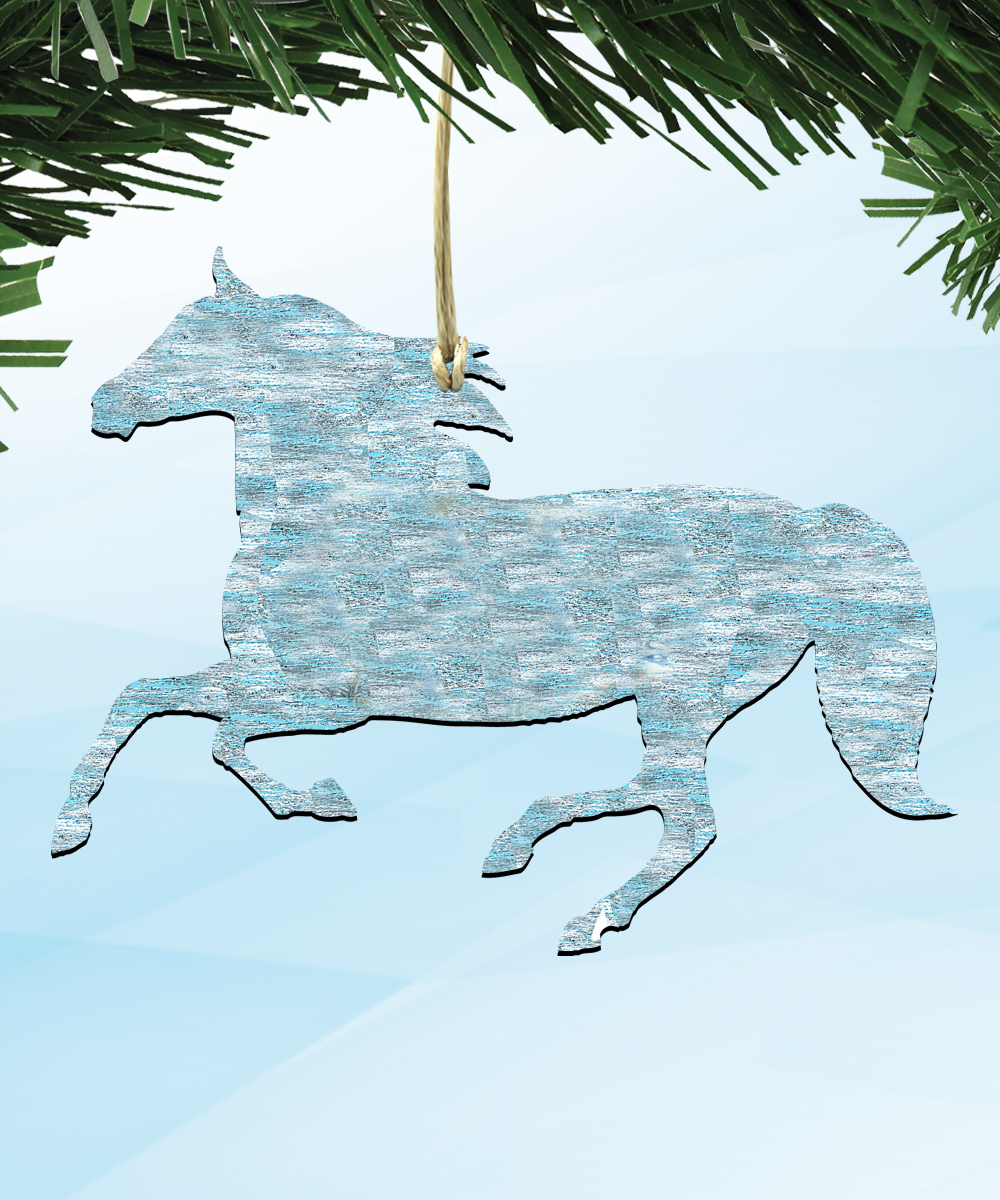 Farm Horse Wooden Ornament