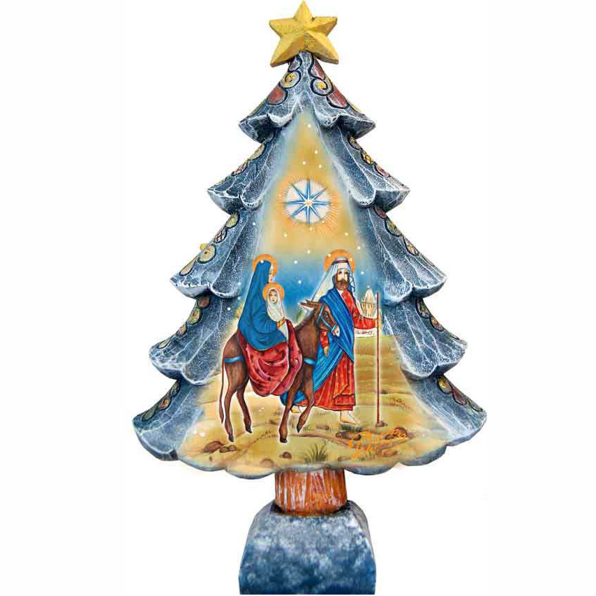 Picture of G.DeBrekht 588043L Nativity Tree Figurine