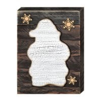 Santa Clause Art on Board Wall Decor