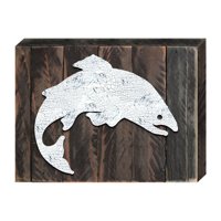 Salmon Art on Board Wall Decor