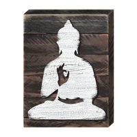 Meditation Art on Board Wall Decor