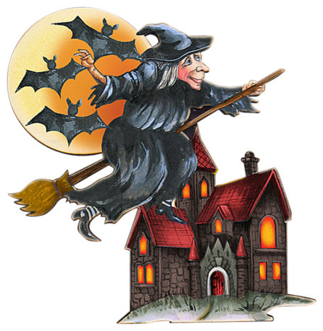 8114010H Halloween Witch Door Hanger Wall Decor