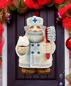 Dentist Door Christmas Door Hanger