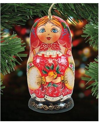 8115010 Nesting Doll Matreshkas Ornament Set of 2