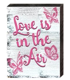 Love is in the Air Art on Board Wall Decor