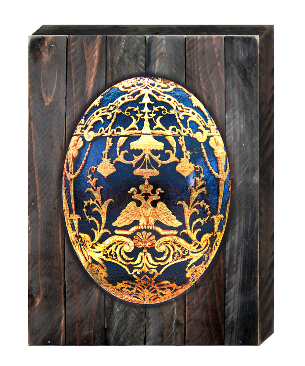 98720-18 Faberge Egg Art on Board Wall Decor -  Designocracy