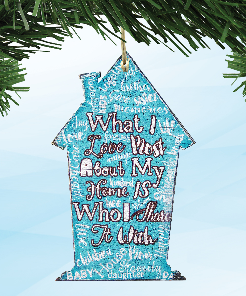 Home is Where Love is Wooden Magnet