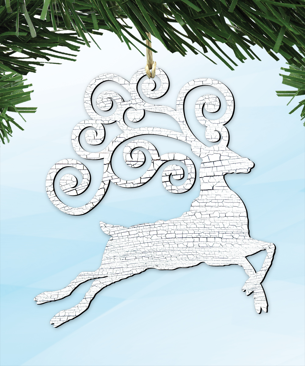 Magical Reindeer Wooden Magnet