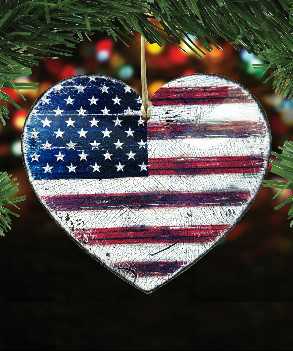 Flag Land that I Love Wooden Magnet Wall Decor