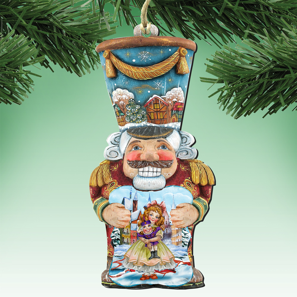 8116430 Old World Nutcracker Ornament Set - Multi-Color - Set of 2 - Handcrafted Art