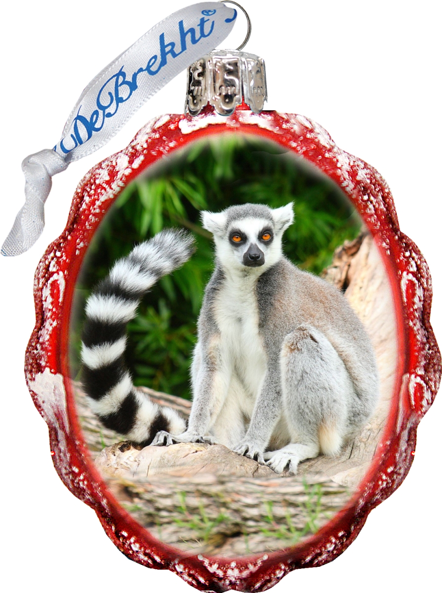 Monkey Glass Ornament