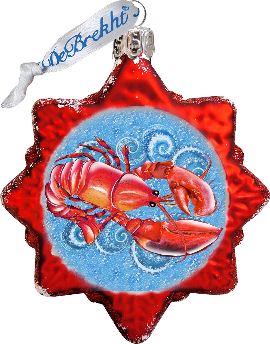 Lobster Keepsake Glass Ornament