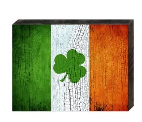 Flag of Ireland Rustic Wooden Board Wall Decor
