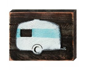 Camper Art on Board Wall Decor