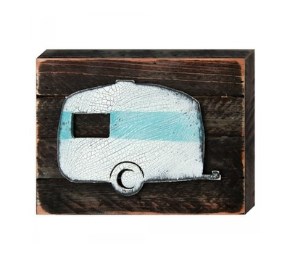 Camper Art on Board Wall Decor