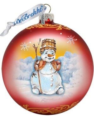 Happy Snowman Ball 764-013 Ornament