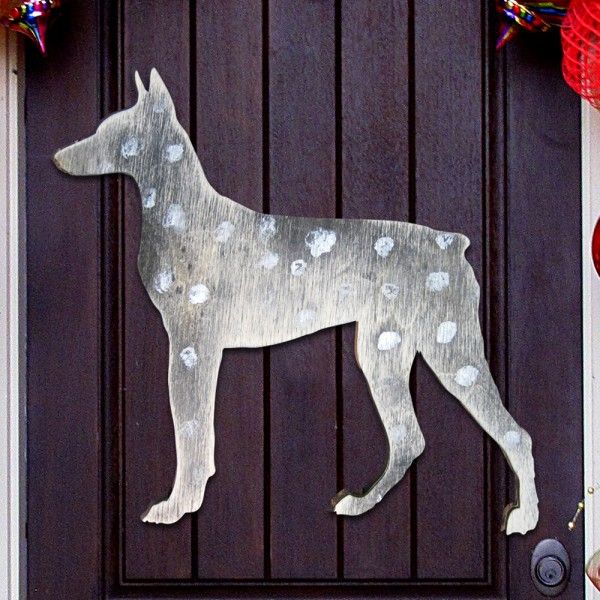 Dog Art on Board Wall Decor