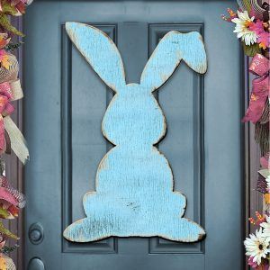 Vintage Rabbit Art on Board Wall Decor