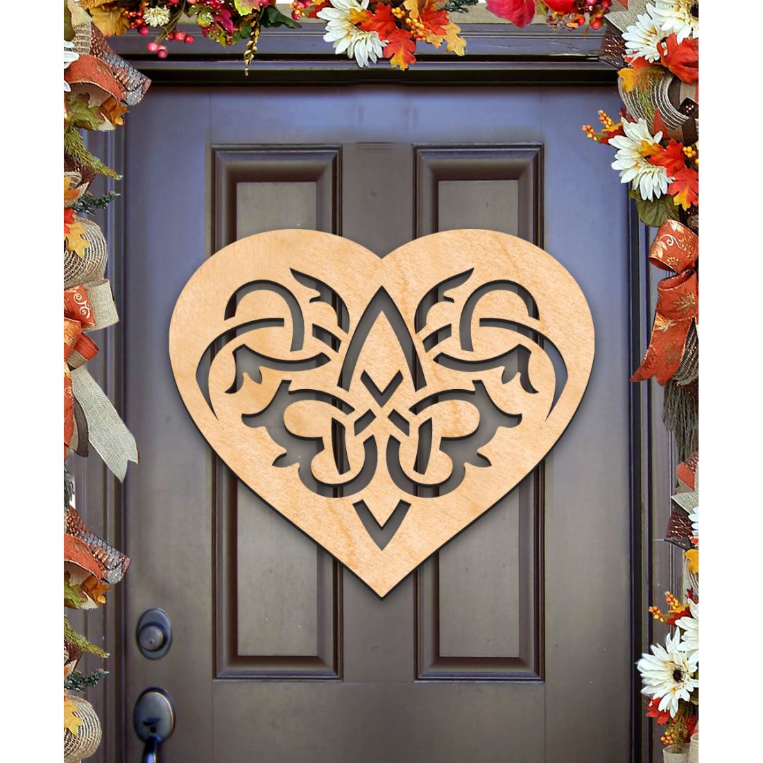 24 x 18 in. Celtic Heart Wall Door Decor - Extra Large
