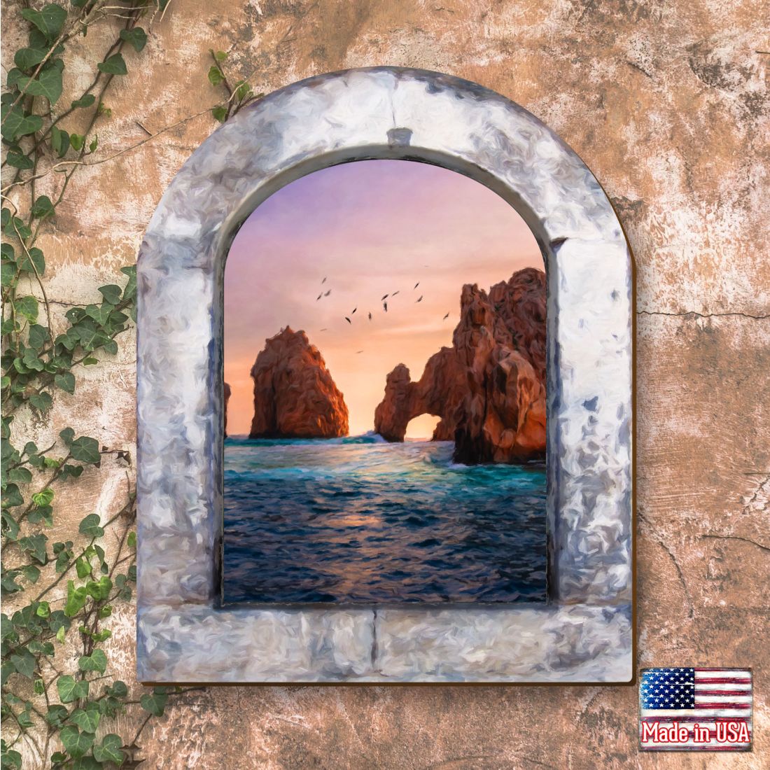 36 x 28 in. Sunset Serenity Door Hanger Wall Decor - Large