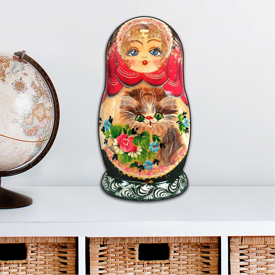 12 x 9 in. Nesting Doll Christmas Outdoor Decor Large Ornaments