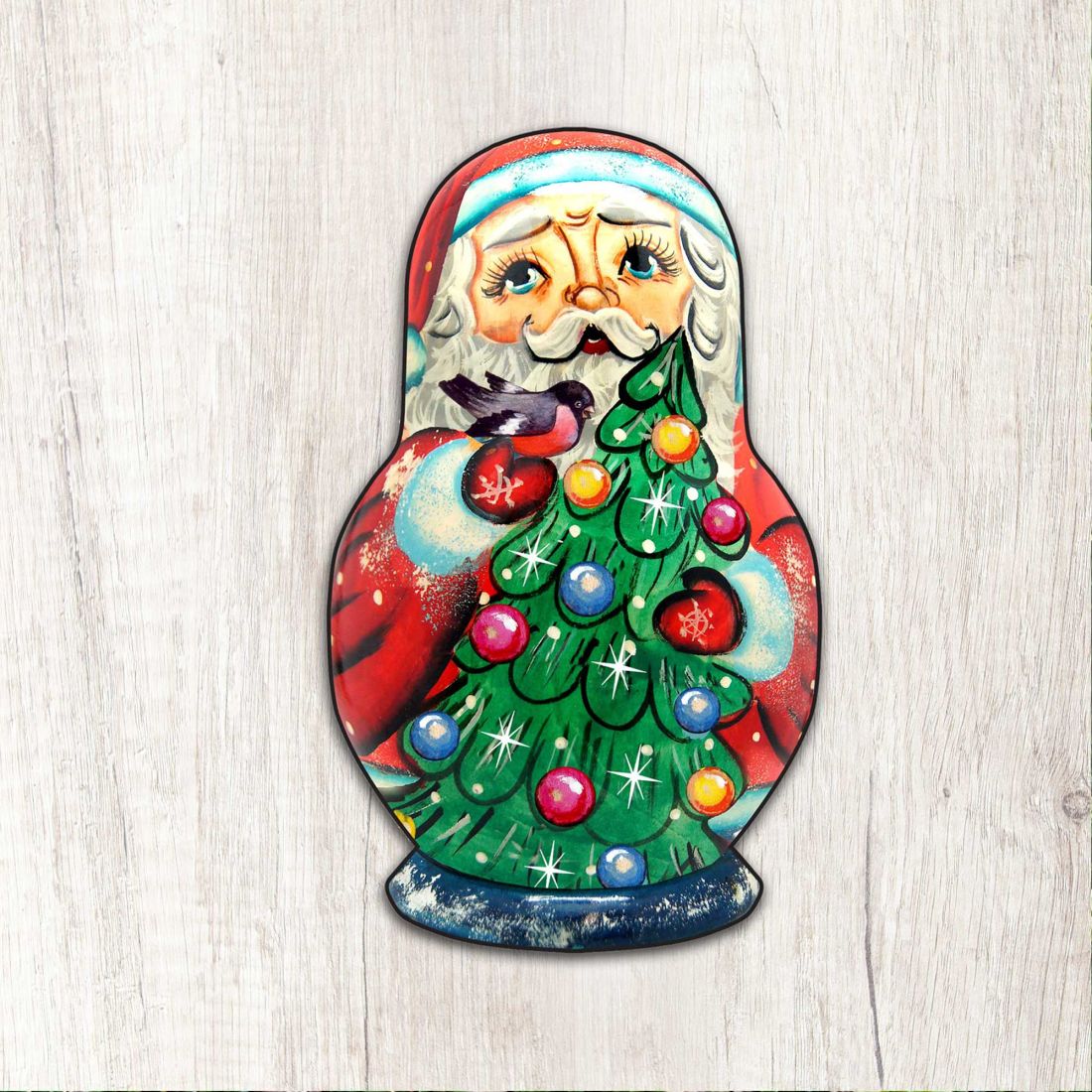 12 x 9 in. Santa Nesting Doll Christmas Outdoor Decor Large Ornaments