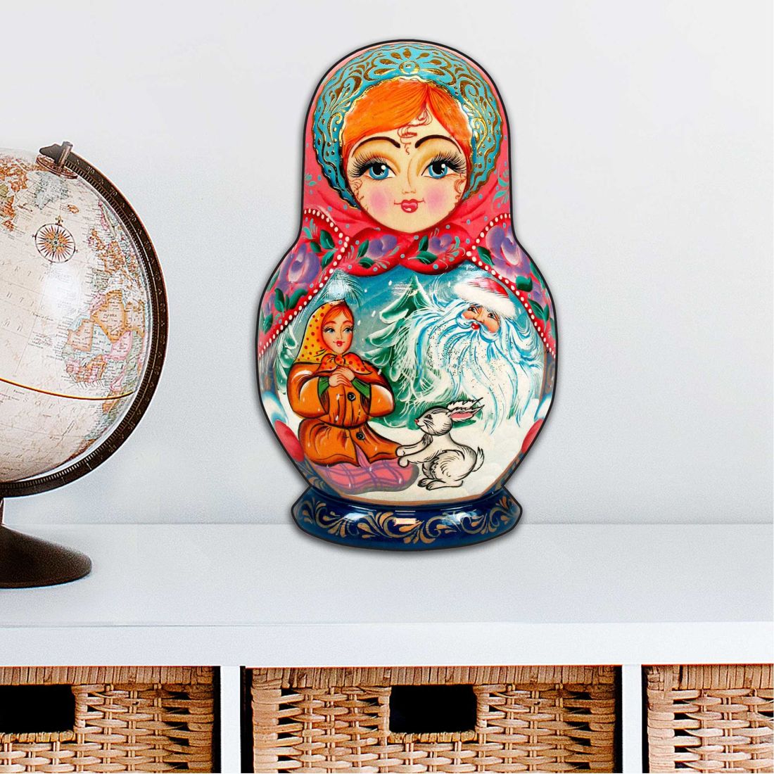 12 x 9 in. Morozko Nesting Doll Holiday Outdoor Decor Large Ornaments