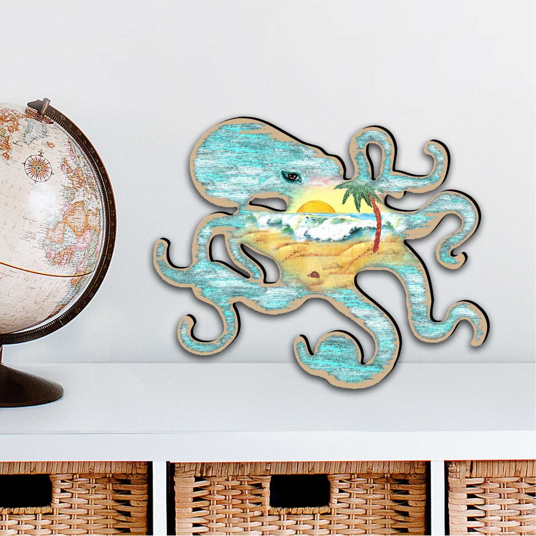 12 x 9 in. Octopus Diminutive Wall Decor