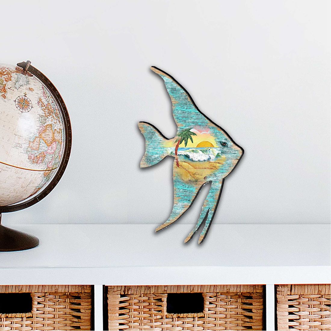 12 x 9 in. Fish Coastal Outdoor Decor Large Ornaments