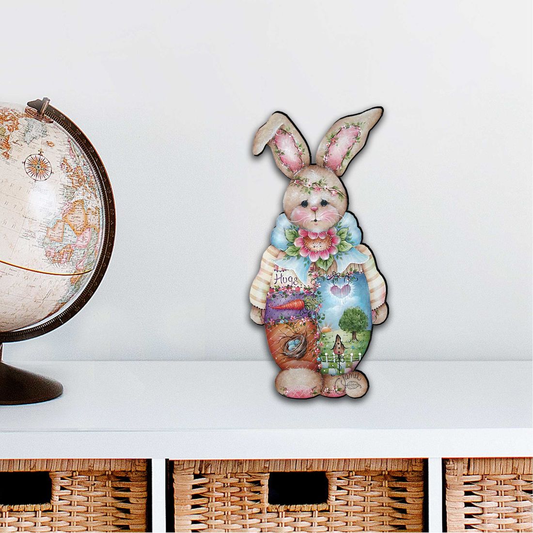 12 x 9 in. Bella Bunny Easter Outdoor Decor Large Ornaments