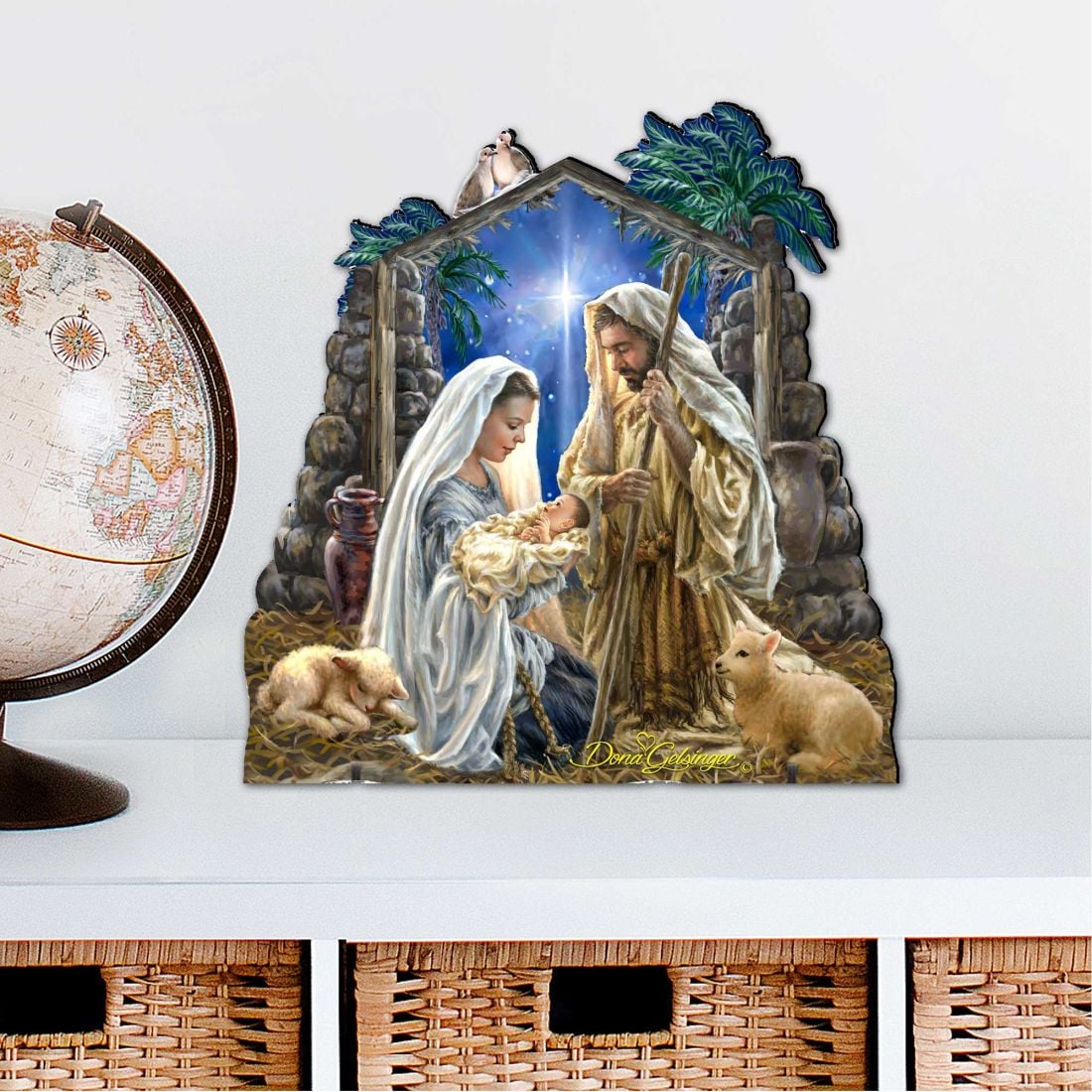 12 x 9 in. Glory to God Nativity Outdoor Decor Large Ornaments