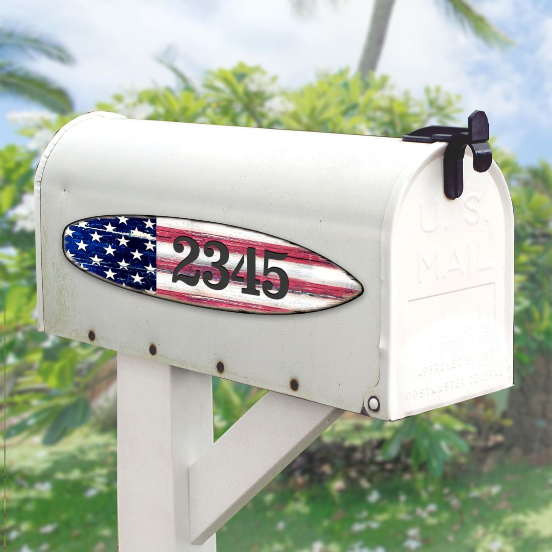 Picture of Designocracy MA985223-12 12 in. Surfboard Sports Car Coastal House Number Sign Decor