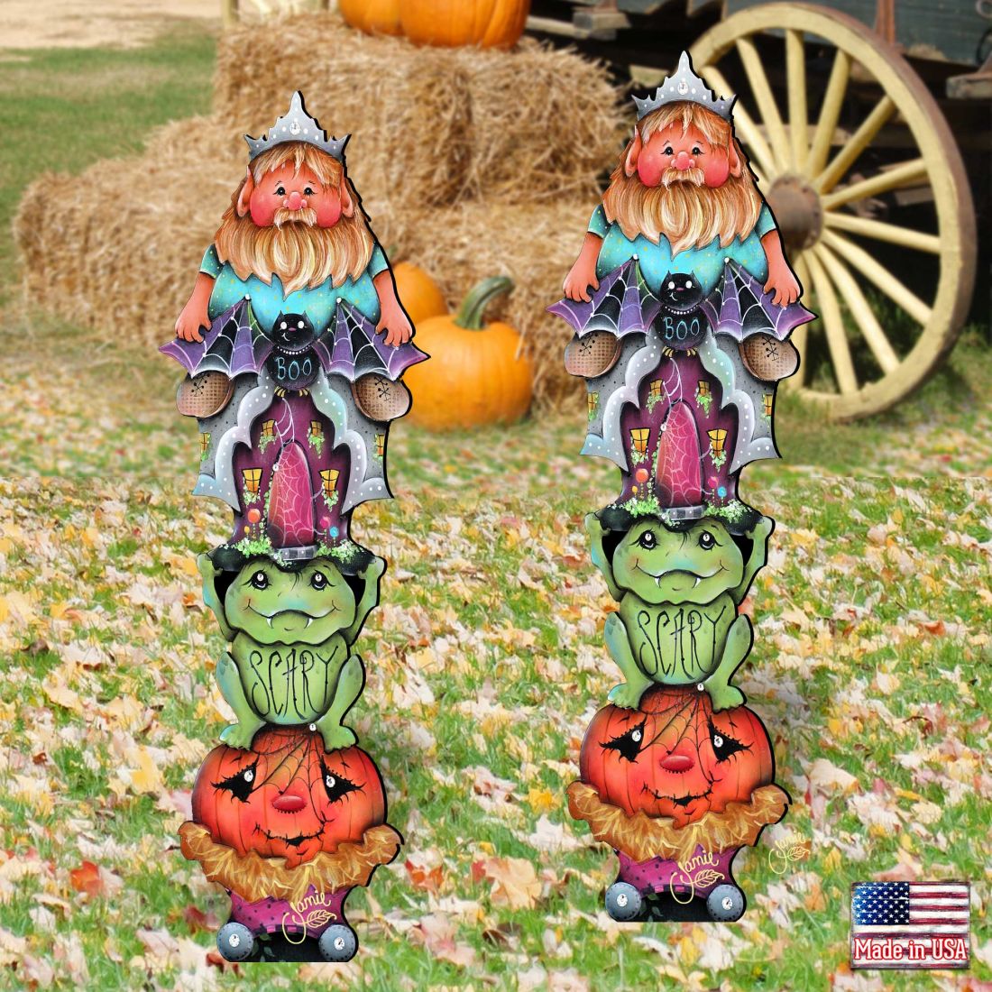 35 x 9 in. Scary Boo Halloween Outdoor Decor