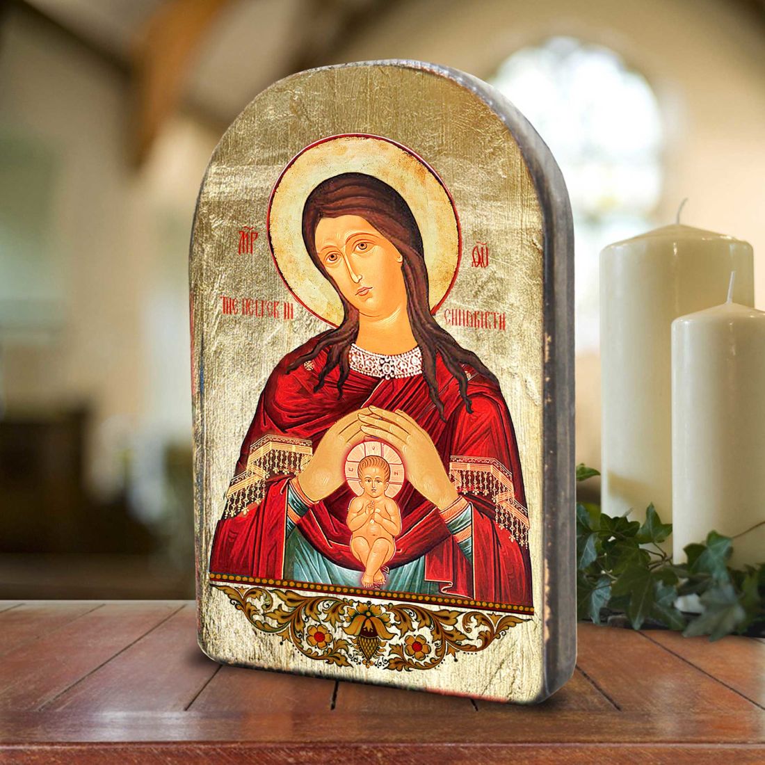 86017 6 x 4 in. Resurrection Wooden Gold Plated Religious Christian Sacred Icon Wall Decor