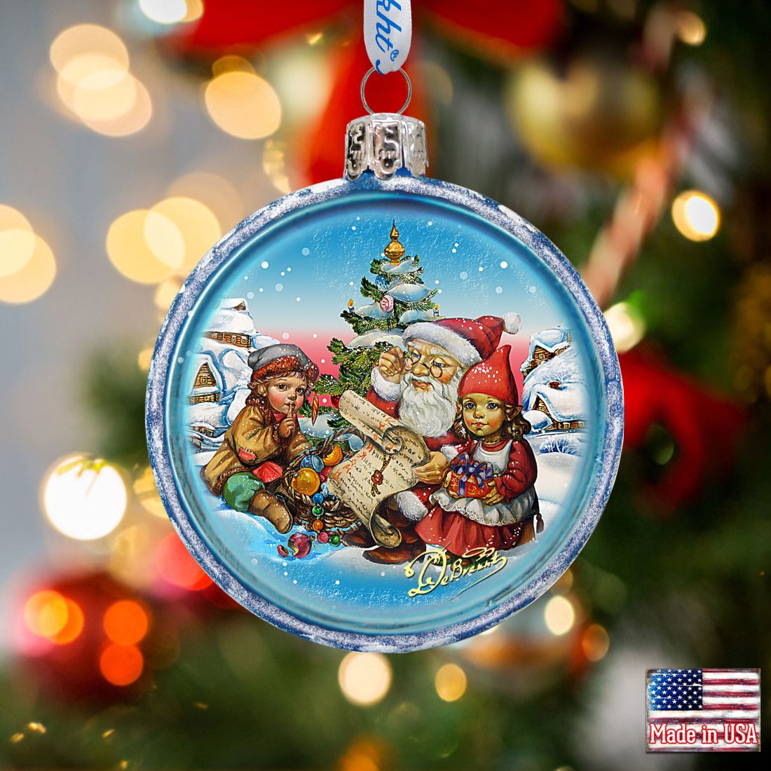 73352C 3 x 3.5 in. Christmas Tale Glass Ornaments